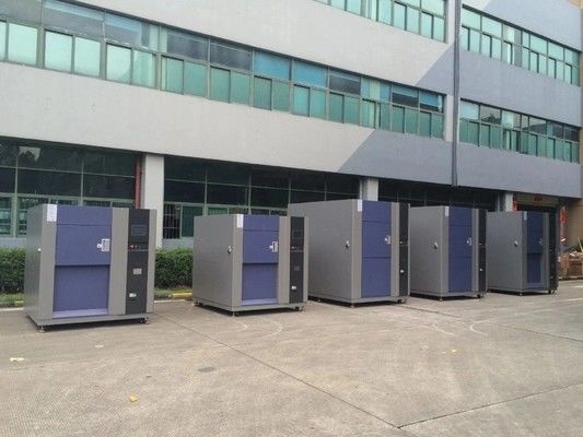 दो ज़ोन एयर टाइप हॉट एंड कोल्ड इम्पैक्ट टेस्ट चैंबर 220V 50Hz