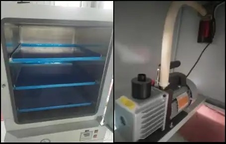 उच्च तापमान वैक्यूम बेक-आउट प्रयोगशाला वस्तुओं को सुखाने और गर्म करने के लिए उपयोग किया जाता है