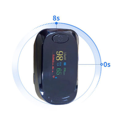 1.5V * 2 49.5g फिंगरटिप पल्स ऑक्सीमीटर ABS हार्ट रेट मॉनिटर फिंगर क्लिप